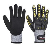 Portwest Gants A722G8RXXL - Résistants aux coupures et aux chocs - Gris/Noir XXL