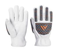 Portwest A742 Gant Cuir Anti-Impact (non doublé) Blanc - La paire - Taille XXL