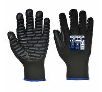 Portwest A790 Anti Vibration Travail Gants Confort Dextérité Respirant - Noir