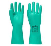 Portwest A812 Gant Nitrosafe Plus Chimie Vert - La paire - Taille XS