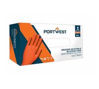 Portwest A930 Gant jetable en nitrile HD 0.18mm (Pk100) Orange - Taille XXL