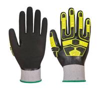 Portwest AP55 Gant Anti-Impact, Anti-Coupure et Etanche, gris/noir - Le gant - Taille L