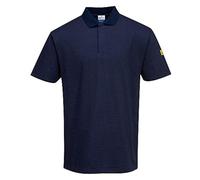 Portwest AS21 Polo Antistatique Fermeture Pressions Col Côtelé