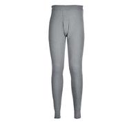 Portwest B121 Pantalon Thermique Polycoton Ceinture élastiquée 10 Poches | Gris, L, Ourlet Bord Côte, Polyester, Tissu Extensible, Poignets Élastiqués, Cordon de Serrage, Poignet Bord Côte, Léger
