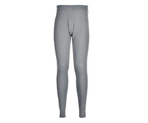 Portwest B121 Pantalon Thermique Polycoton Ceinture élastiquée 10 Poches | Gris, S, Ourlet Bord Côte, Polyester, Tissu Extensible, Poignets Élastiqués, Cordon de Serrage, Poignet Bord Côte, Léger