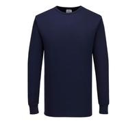Portwest T-shirt thermique B123 Homme – Manches longues isolé, respirant – Bleu marine 4XL