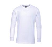 Portwest T-shirt B123 thermique isolé manches longues Blanc X-Large