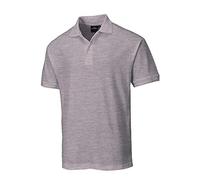 Portwest Polo Naples – Gris chiné – Taille S (B210HGRS)