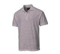 Portwest B210 Polo Naples en Piqué Poly Coton Protection UPF 40+ | Gris chiné, 3XL, Col Et Manchettes À Côtes, Ouverture À Boutons Patte, Coutures Double Piqûre, Adapté À La Personnalisation