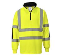 Portwest B308 Maillot de Rugby Xenon de Travail Haute Visibilité Jaune, 5X-Grand