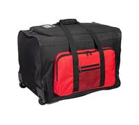 Portwest Sac à roulettes B907BKR multipoches 100L poignée télescopique compartiments zippés Noir