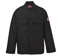 Portwest BIZ2 Veste De Travail Résistante Aux Flammes Bizweld FR Pour Hommes Noir, XXL
