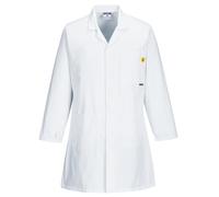 Portwest Blouse Antistatique ESD, Couleur: Blanc, Taille: XXXL, AS10WHRXXXL