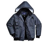 Portwest Blouson Bomber 4 en 1, Couleur: Marine, Taille: XL, F465NARXL