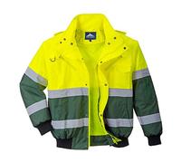 Portwest Blouson Bomber Hi-Vis X, Couleur: Jaune/Vert, Taille: L, C565YGRL