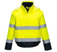 Portwest - Blouson de travail 2 en 1 doublé polaire HV L