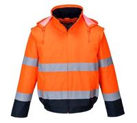 Portwest - Blouson de travail 2 en 1 doublé polaire HV S
