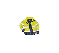Portwest Blouson Haute-Visibilité bicolore, Couleur: Jaune/Marine, Taille: S, C465YNRS