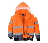 Portwest Blouson Haute-Visibilité bicolore, Couleur: Orange/Marine, Taille: L, C465ONRL