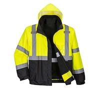 Portwest S365 Blouson Haute Visibilité Imperméable Six poches 300D Oxford