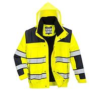 Portwest Blouson HiVis 3 en 1, Couleur: Jaune/Noir, Taille: L, C466YBRL