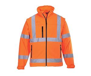Portwest Blouson HiVis Softshell (3 couches), Couleur: Orange, Taille: 4XL, S428ORR4XL