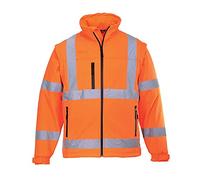 Portwest Blouson HiVis Softshell (3 couches), Couleur: Orange, Taille: M, S428ORRM