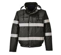 Portwest Blouson Iona Lite, Couleur: Noir, Taille: XXL, S434BKRXXL
