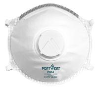 PORTWEST Boite de 10 masques FFP3 Dolomite Coque de respiration legère Blanc