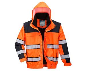 Portwest Bomber Jacket EN471 HiVis 3in1 Org Lge pour Homme