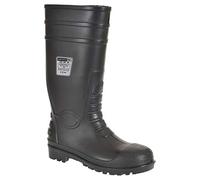 Portwest Bottes de sécurité Wellington S5, Couleur: Noir, Taille: 36, FW95BKR36