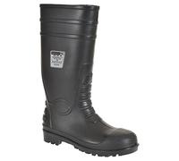 Portwest Bottes de sécurité Wellington S5, Couleur: Noir, Taille: 37, FW95BKR37
