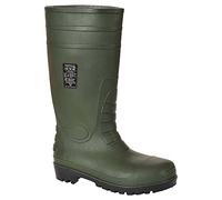 Portwest Bottes de sécurité Wellington S5, Vert, Taille 42, FW95GNR42