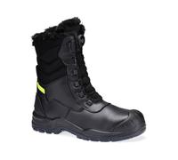 Portwest Bottes hautes d'hiver en cuir d'acier S3L SC HRO CI SR FD05, Noir , 42 EU