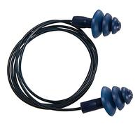Portwest Bouchon d'oreille TPR détectable avec cordon (50 paires), Couleur: Bleu, EP07BLU