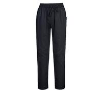 Portwest C076 Pantalon de cuisine coton maille aérée Noir - Taille XXXL - Standard