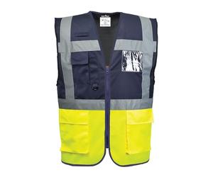 Portwest C276 Gilet Executive Paris Jaune/Marine, M