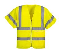 Portwest C372 Gilet zippé à demi-manches Jaune - Taille XXXL