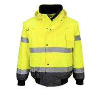 Portwest C465 Blouson Bomber 3-en-1 Haute Visibilité Bicolore Jaune/Gris - Taille L