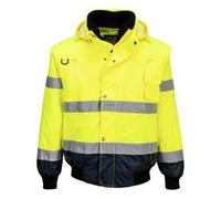 Portwest C465 Blouson Bomber 3-en-1 Haute Visibilité Bicolore Jaune/Marine - Taille L