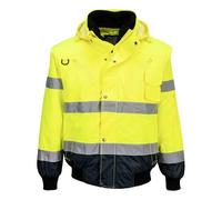 Portwest C465 Blouson Bomber 3-en-1 Haute Visibilité Bicolore Jaune/Marine - Taille XXXL