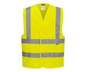 Portwest C470 Gilet Haute-Visibilité Baudrier Double Ceinture Jaune - Taille XXS/XS