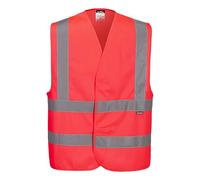 Portwest C470 Gilet Haute-Visibilité Baudrier Double Ceinture Rouge - Taille XXS/XS