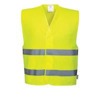 Portwest Gilet haute visibilité C474 Double ceinture Homme Jaune L-XL EU
