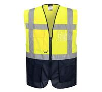 Portwest C476 Gilet Executive Warsaw Jaune/Noir - Taille 5XL