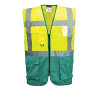 Portwest C476 Gilet Executive Warsaw Jaune/Vert - Taille S