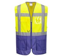 Portwest C476 Gilet Executive Warsaw Jaune/violet - Taille XL