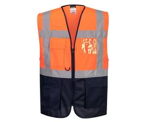 Portwest C476 Gilet Executive Warsaw Orange/Marine - Taille 4XL