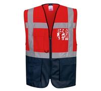 Portwest C476 Gilet Executive Warsaw Rouge/Marine - Taille XS