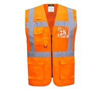 Portwest C496ORRXL Madrid Executive Mesh Vest, X-Large, Orange